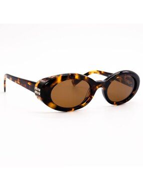 New Miu Miu MUB09S 14L20V Havana Brown Women Sunglasses SMU B09